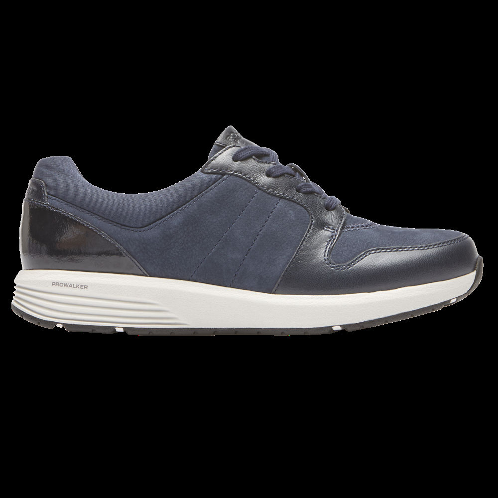 Tenis Rockport Mulher Azuis - Trustride Derby Trainer - 47150UCXJ